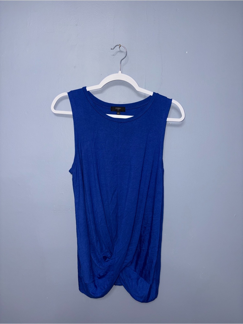 Studio | Blue Twist Front TankTop